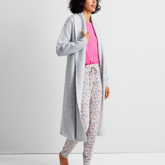 #174 State of Day Women's Knit Long-Sleeve Duster Robe - Picture 4 of 4